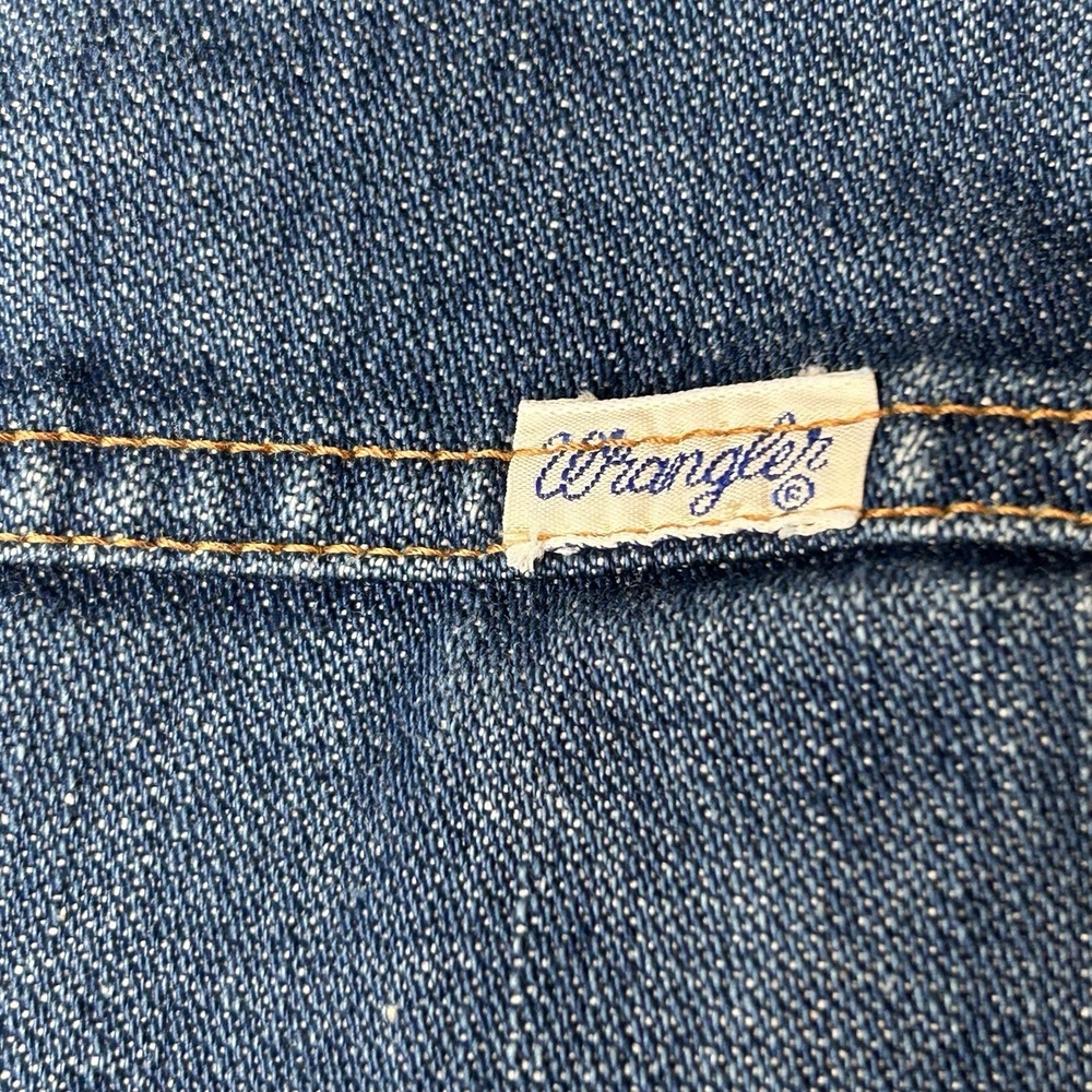 Vintage Wrangler No-Fault Denim Vest Sherpa Lined… - image 3